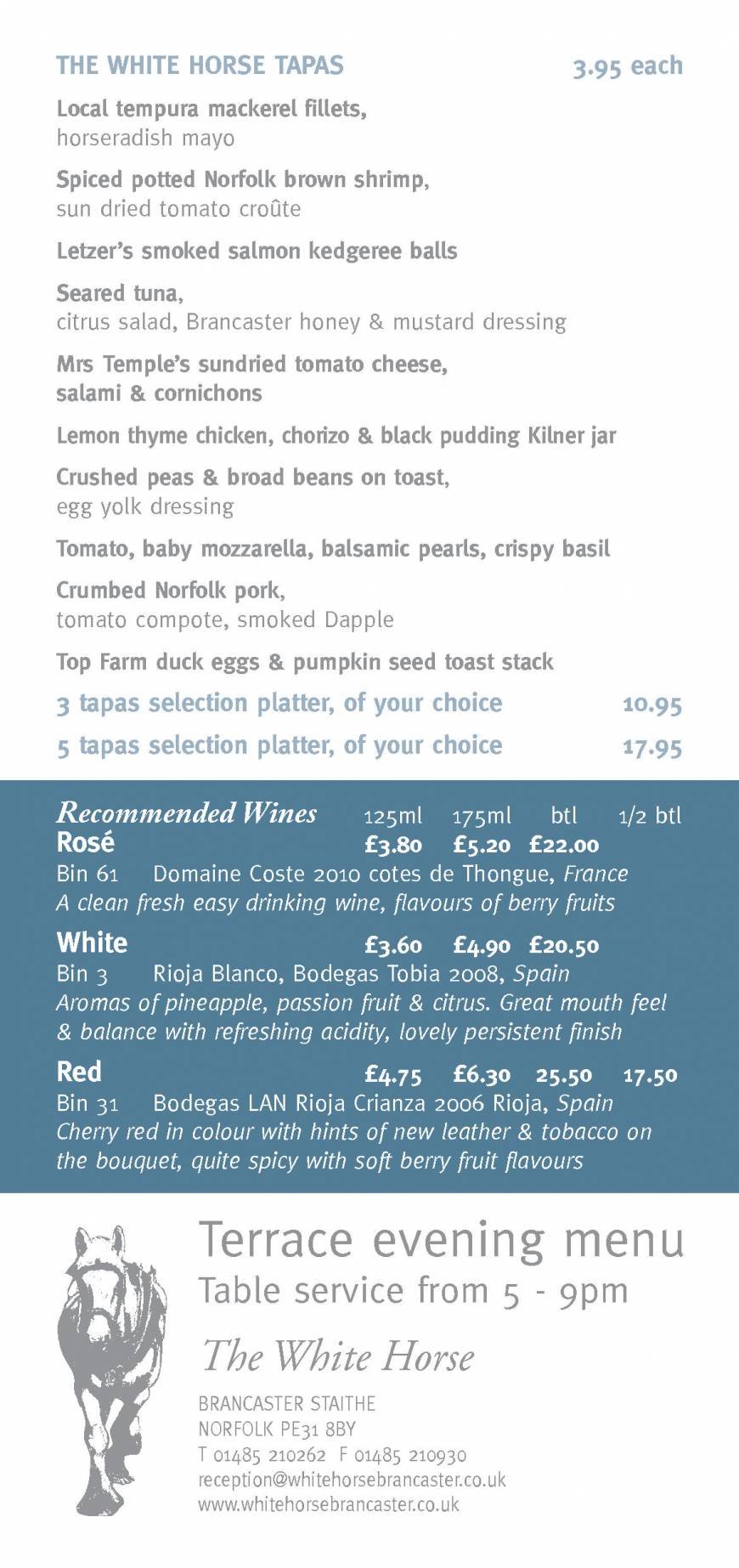  Pricelists of The White Horse Inn - Brancaster The White Horse - Photo 7 of 15