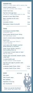 Menus & Prices, The White Horse Inn - Brancaster, Brancaster Staithe