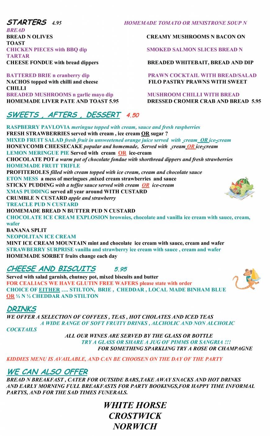  Pricelists of The White Horse - Crostwick North Walsham Road  Crostwick - Photo 3 of 3