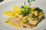 Aile de raie, beurre noisette, cÃ¢pres et citron du Gallopin Paris., Gallopin, PARIS