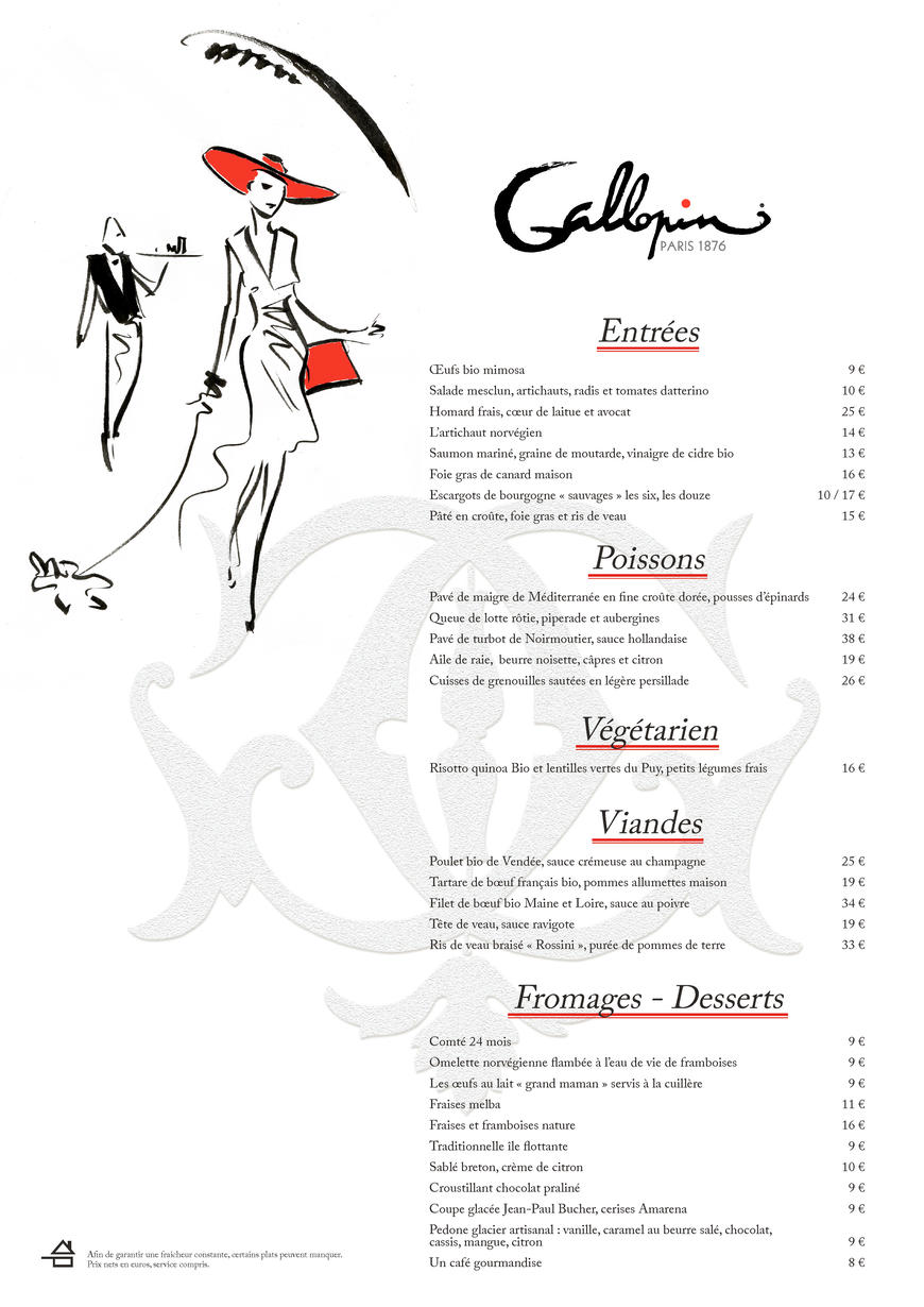  Pricelists of Gallopin 40 rue notre dames des victoires - Photo 1 of 2