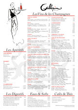 Menus & Prices, Gallopin, PARIS
