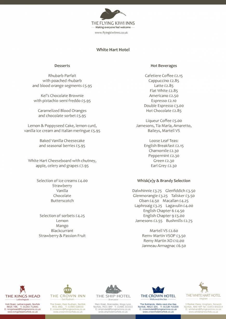  Pricelists of The White Hart Hotel - Hingham 3 Market Place Hingham - Photo 3 of 6