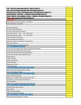 Menus & Prices, Bond Street Exports cc, Midrand