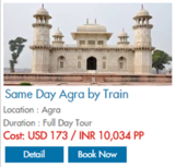 Menus & Prices, North India Excursions, Gurgaon