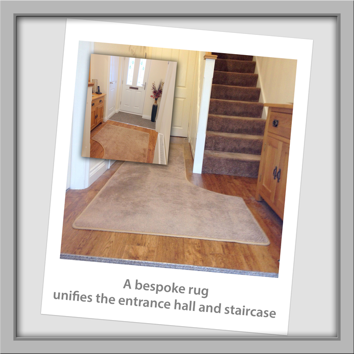 This entrance way has that added touch of luxury with a made to measure rug using the same carpet as the stairs. The rug curves around the stairs to give a chic design finish. Fitters' Snaps of DA Flooring 3 Enmore Close - Photo 8 of 8 This entrance way has that added touch of luxury with a made to measure rug using the same carpet as the stairs. The rug curves around the stairs to give a chic design finish. Fitters' Snaps of DA Flooring 3 Enmore Close - Photo 8 of 8