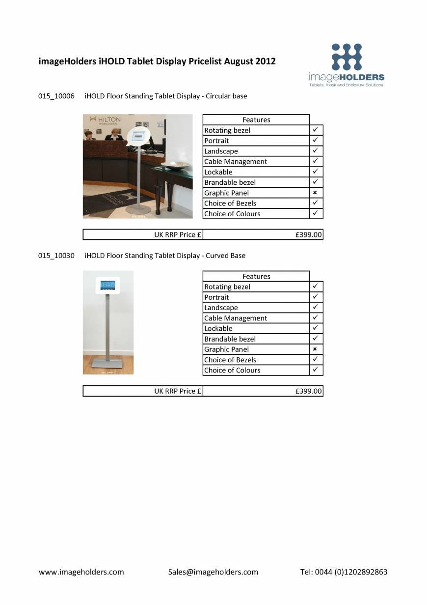  Pricelists of imageHOLDERS Waterside Studios - Photo 1 of 5