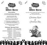 Menus & Prices, White Horse - Southill, Nr Biggleswade