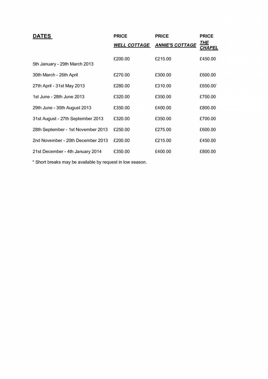  Pricelists of Manston Court Accommodations Manston Court, Manston Court Road, Manston, - Photo 1 of 1