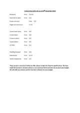 Menus & Prices, Crimson Rose, plumstead