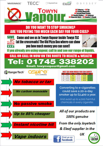  Profile Photos of Towyn Vapour the old pizza box, towyn road - Photo 38 of 44