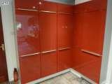 After - high gloss red bank of larder units with drawers Intoto Kitchens Wokingham 23 Peach Street 
