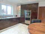 After - Bank of all units for oven, microwave, warming drawer, fridge/freezer and larder, Intoto Kitchens Wokingham, Wokingham