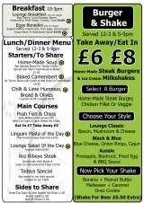 Menus & Prices, Little Lime Lounge, Bath