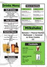 Menus & Prices, Little Lime Lounge, Bath