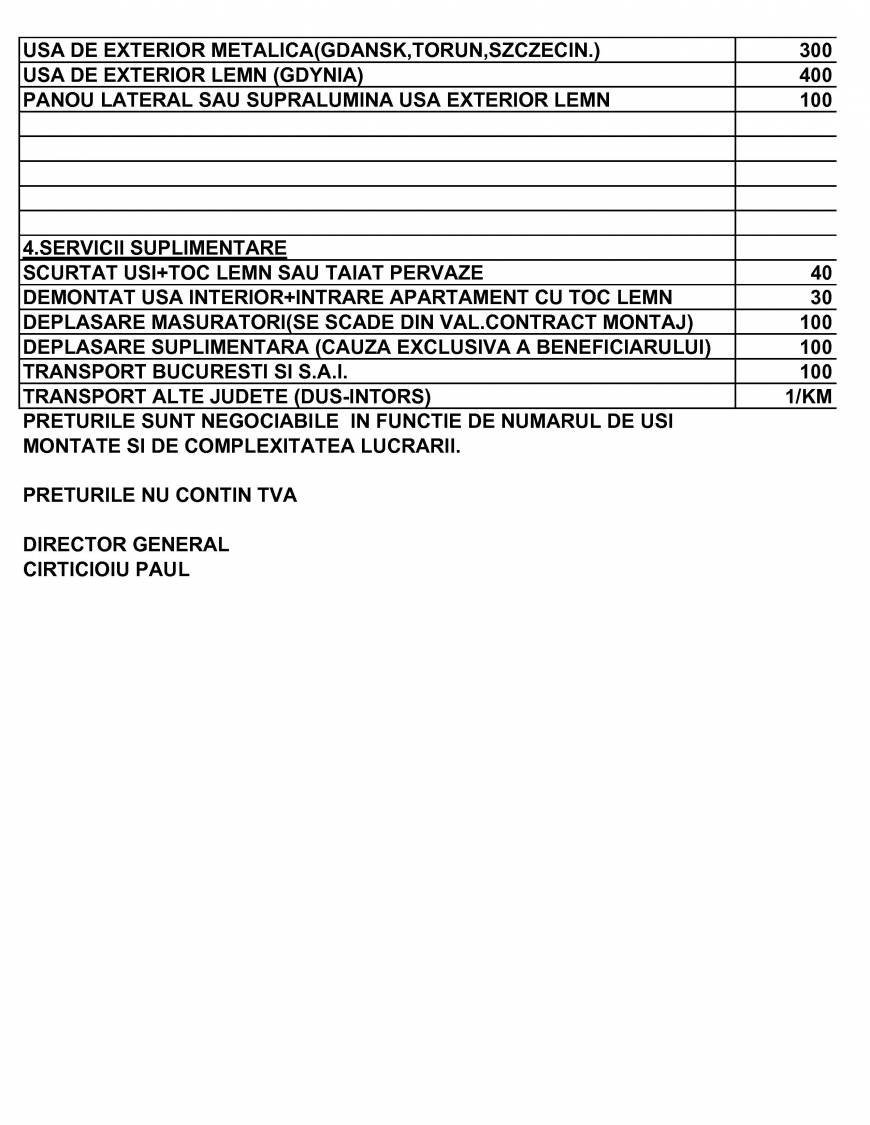  Pricelists of usi porta doors Sos.Stefan cel Mare nr.56-58 - Photo 21 of 56