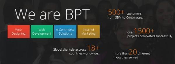  Pricelists of BPT Solutions: For Alluring Web Designs on Easy Prices C-98, Sector -2  Noida -201301  Uttar Pradesh - INDIA - Photo 1 of 1