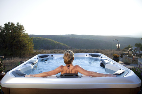 Woman enjoying her new hot tub<br />
 Profile Photos of Rocky Mountain Hot Tub Company 102 Continental Ct, C17 - Photo 2 of 9