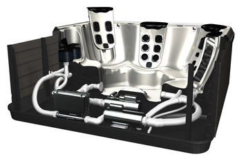 The underworkings of a Bullfrog Spas hot tub<br />
 Profile Photos of Rocky Mountain Hot Tub Company 102 Continental Ct, C17 - Photo 1 of 9