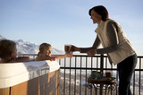 Family enjoying a new hot tub<br />
 Rocky Mountain Hot Tub Company 102 Continental Ct, C17 
