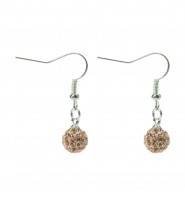 Champagne shamballa drop earrings Â£17.50 Shamballa of Bubbles and Baubles st.clears - Photo 3 of 5