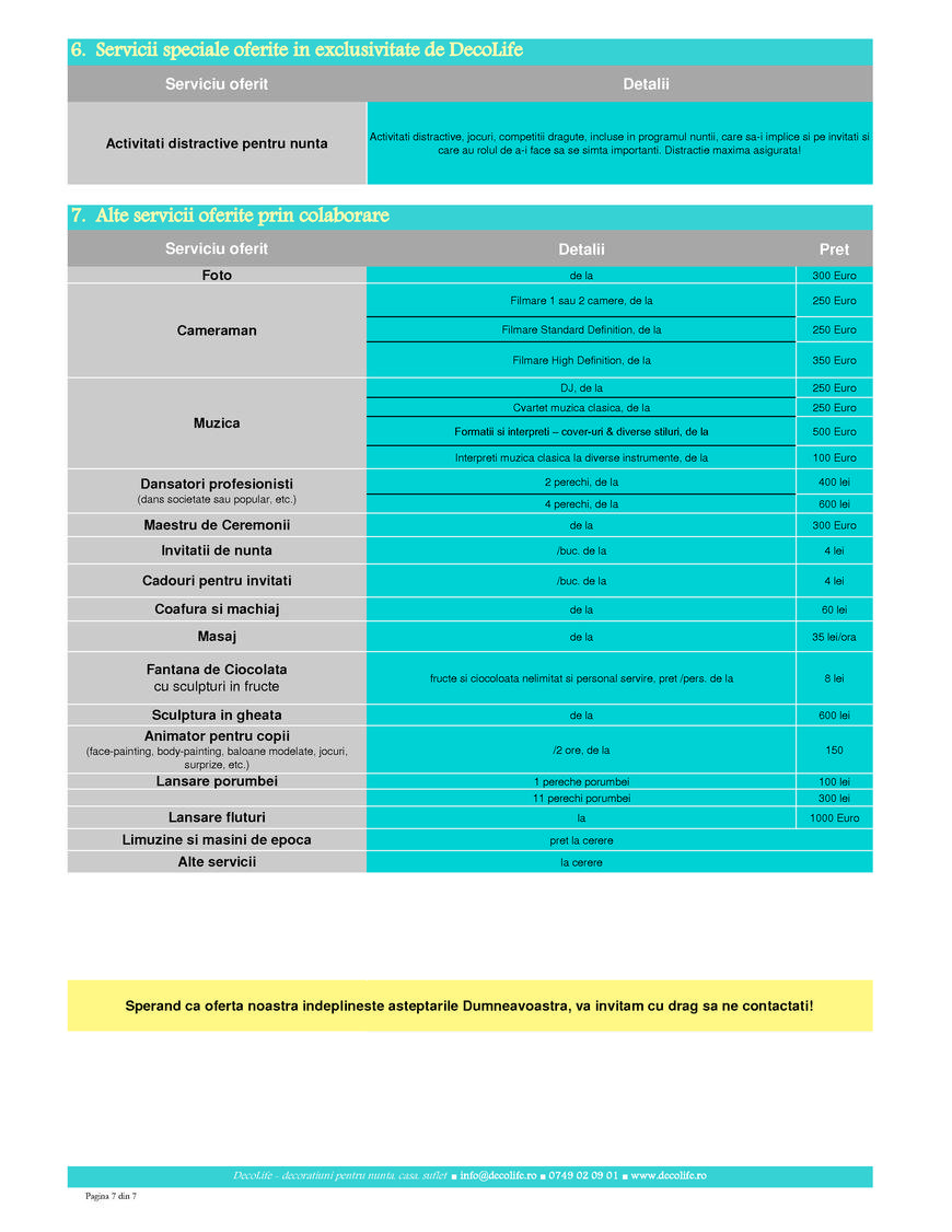  Pricelists of DecoLife Piata Muzeului nr.1 - Photo 7 of 7