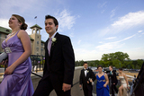 Tess Morrison, 16, left, and Alex Leveque, 18, arrive at The Hotel Hershey for the Hershey High School prom. <br />
PAUL CHAPLIN, The Patriot-News NJ Limo 196 De Mott Avenue 