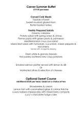 Menus & Prices, The Broadway Hotel, Letchworth
