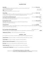 Menus & Prices, The Cross Keys Hotel, Saffron Walden