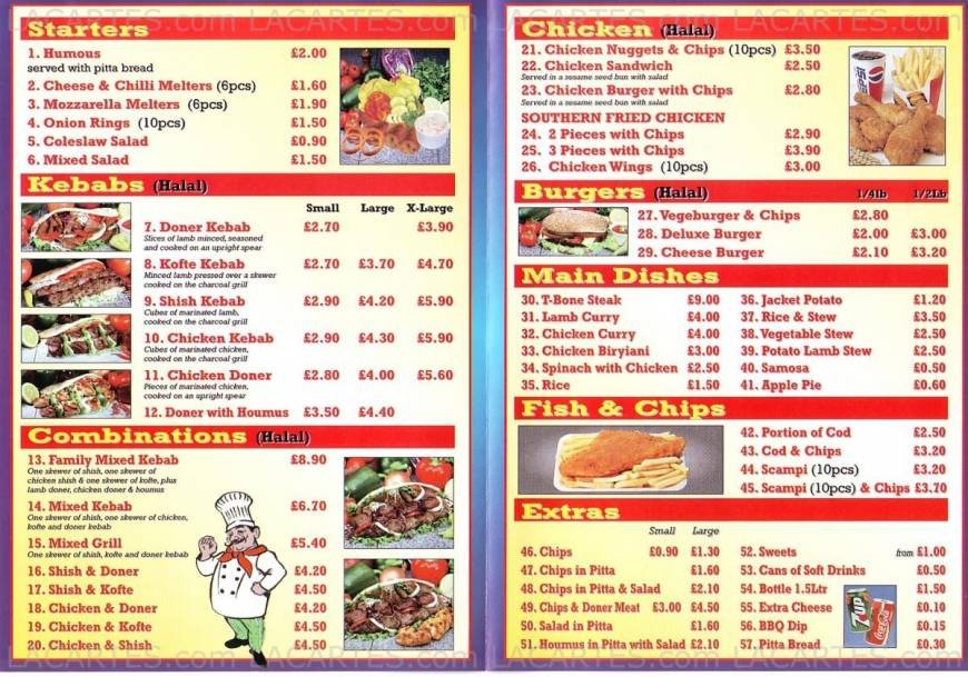  Pricelists of Newroz Grill Fast Food Takeaway & Delivery 27 Lower Addiscombe Road - Photo 1 of 2