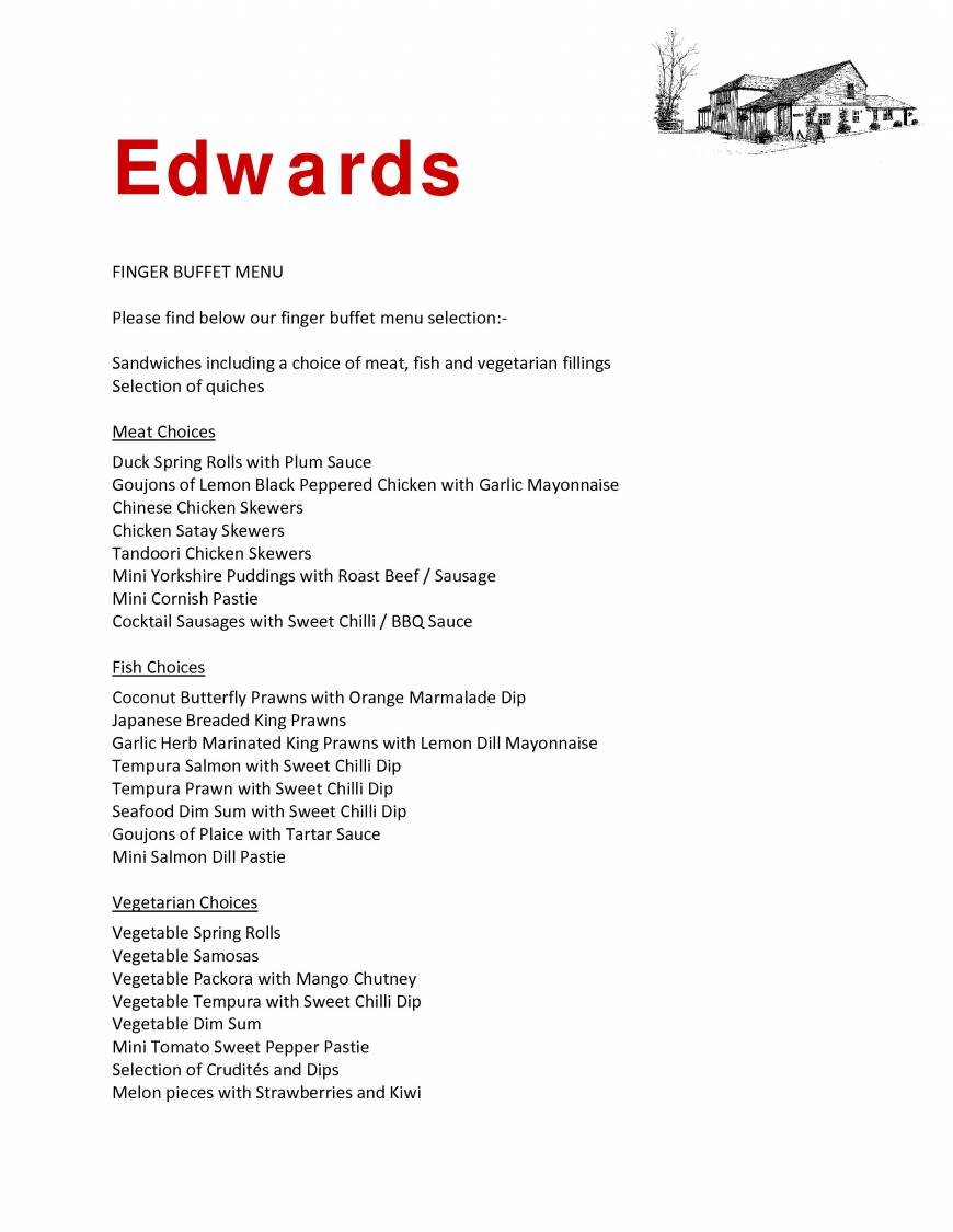  Pricelists of Edwards Bar & Brasserie Edwards Bar & Brasserie Morleys Road Weald - Photo 5 of 8