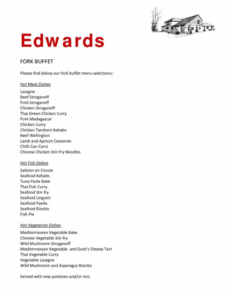  Pricelists of Edwards Bar & Brasserie Edwards Bar & Brasserie Morleys Road Weald - Photo 6 of 8
