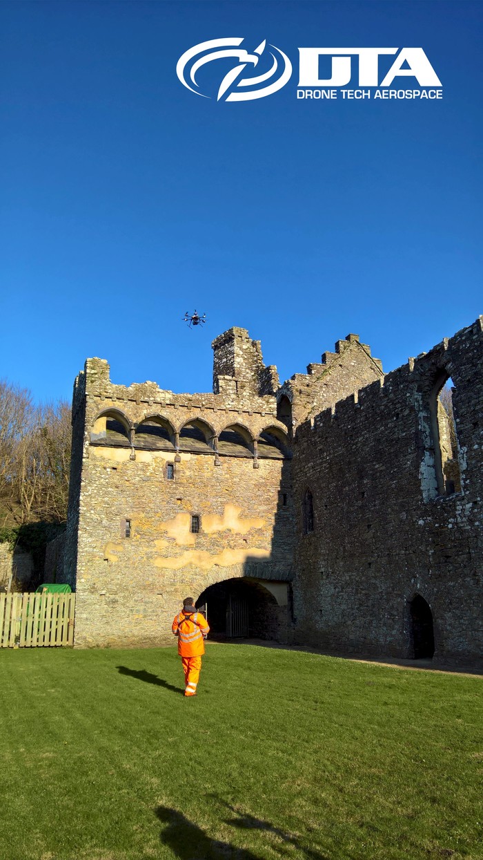 Heritage Site Drone Structural Inspections Services of Drone Tech Aerospace Ltd - Drone Surveys and Inspections 2 Alexandra Gate, Fford Pengam - Photo 4 of 5