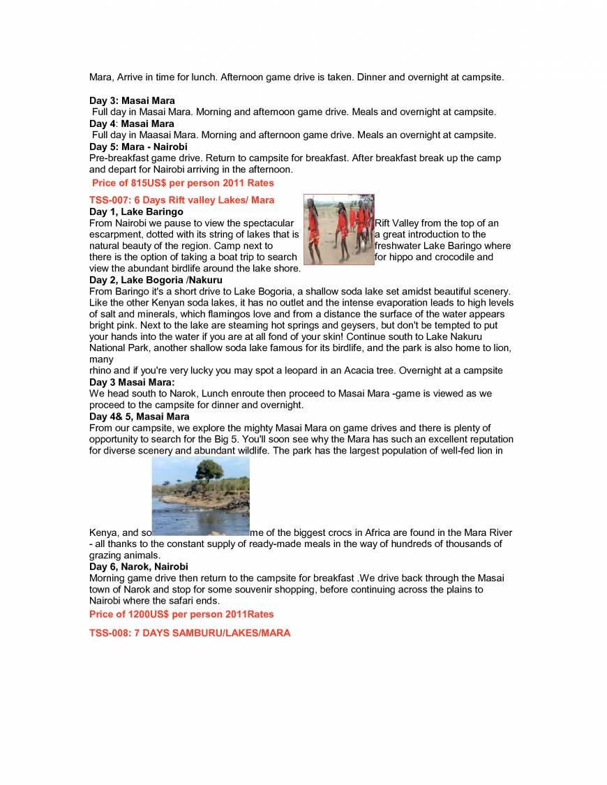  Pricelists of TWO STAR SAFARIS Mbagathi Road - Photo 28 of 29