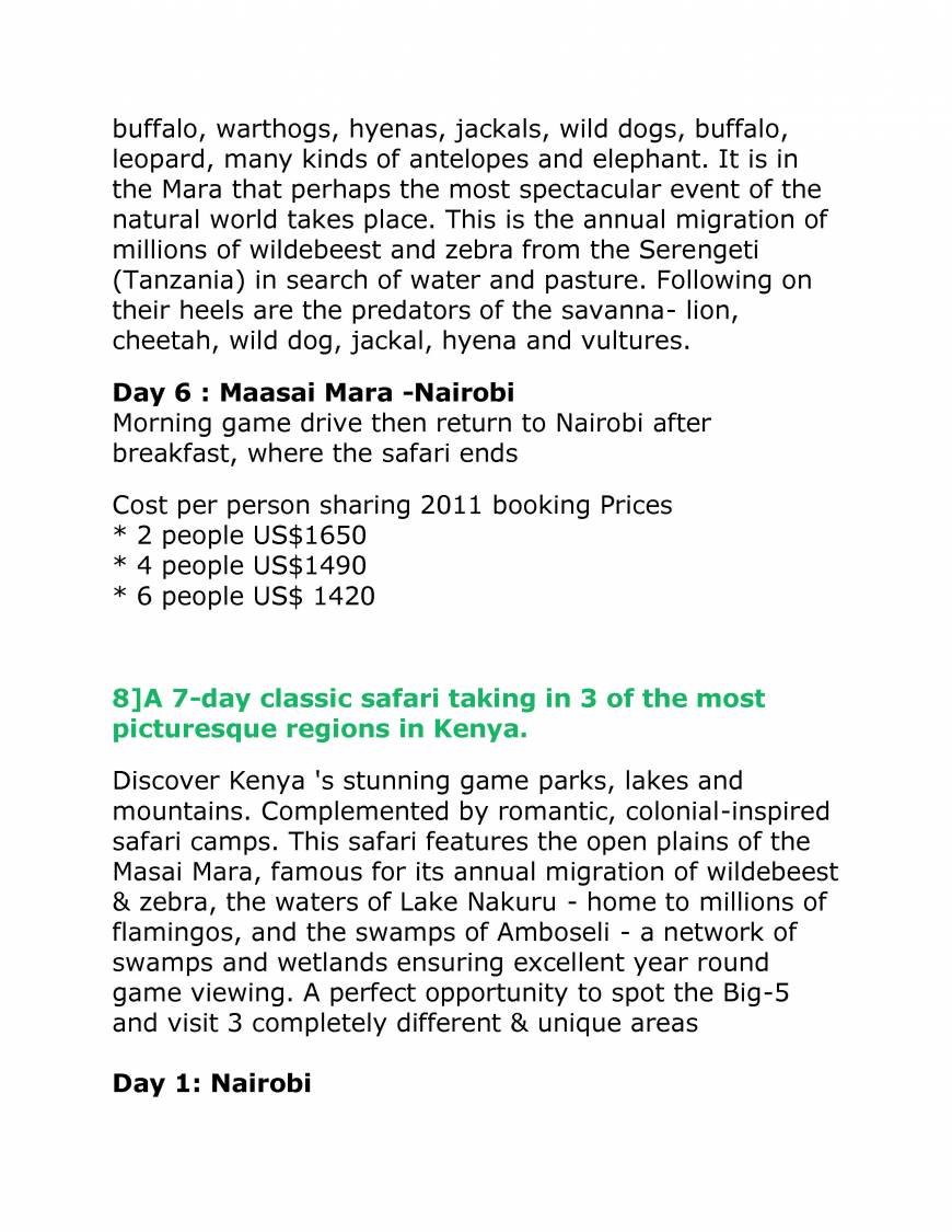  Pricelists of TWO STAR SAFARIS Mbagathi Road - Photo 13 of 29