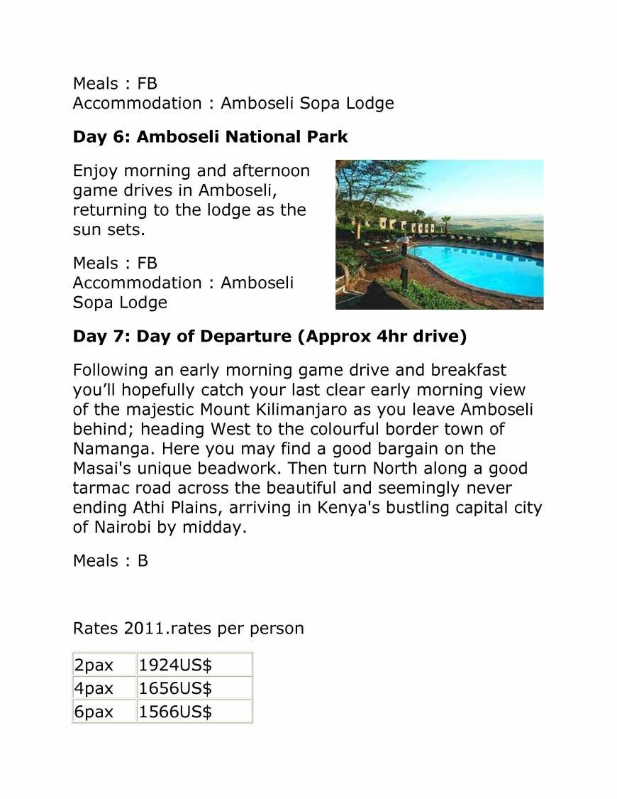  Pricelists of TWO STAR SAFARIS Mbagathi Road - Photo 10 of 29