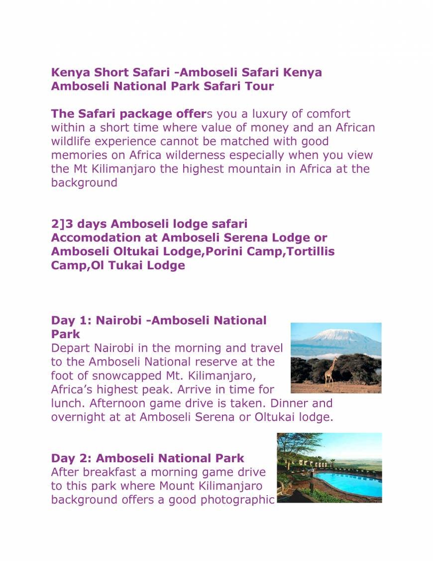  Pricelists of TWO STAR SAFARIS Mbagathi Road - Photo 6 of 29