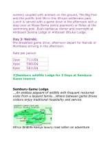 Menus & Prices, TWO STAR SAFARIS, Nairobi