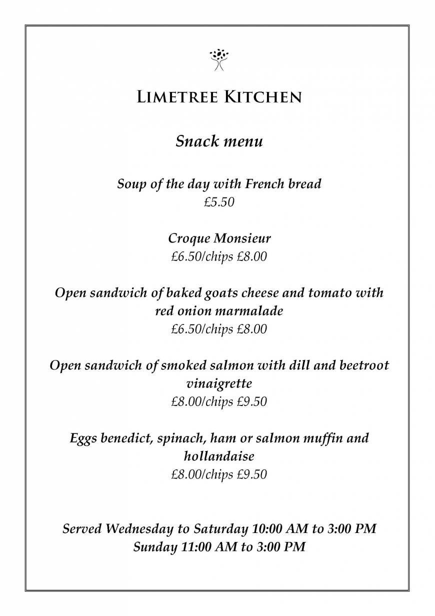  Pricelists of Limetree Kitchen 14 Station Street - Photo 1 of 6
