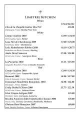 Menus & Prices, Limetree Kitchen, Lewes