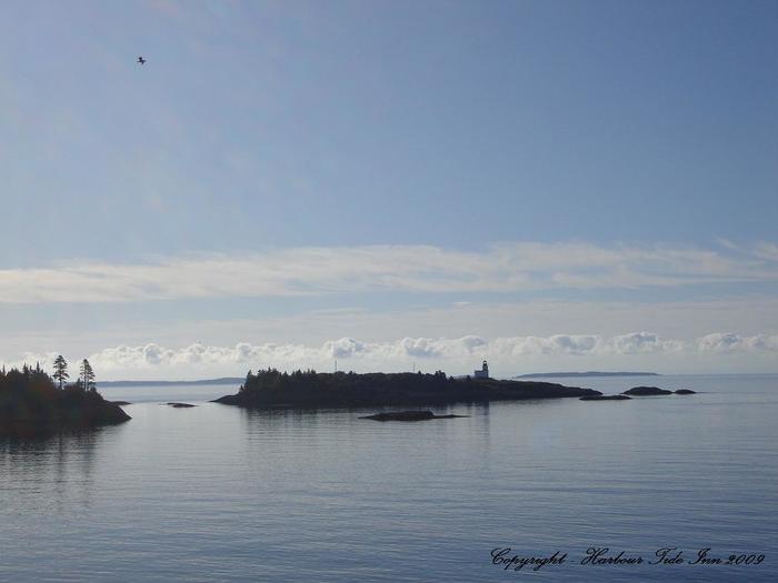      Pea Point island and lighthouse from the water                           Blacks Harbour and Our Coastal Views of Harbour Tide Inn ~ Bed & Breakfast 725 Main Street - Photo 5 of 48