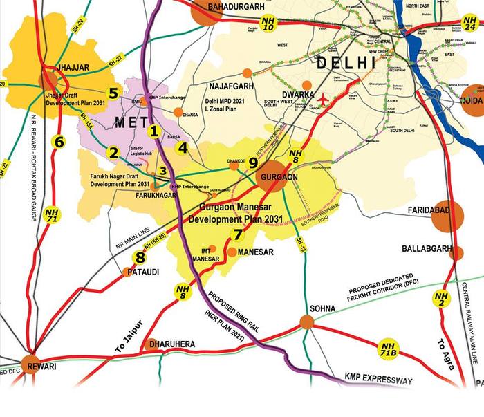  MET MAPS of Model Economic Township Limited 77-B, 3rd Floor, IFFCO Road, Sector 18, - Photo 3 of 3