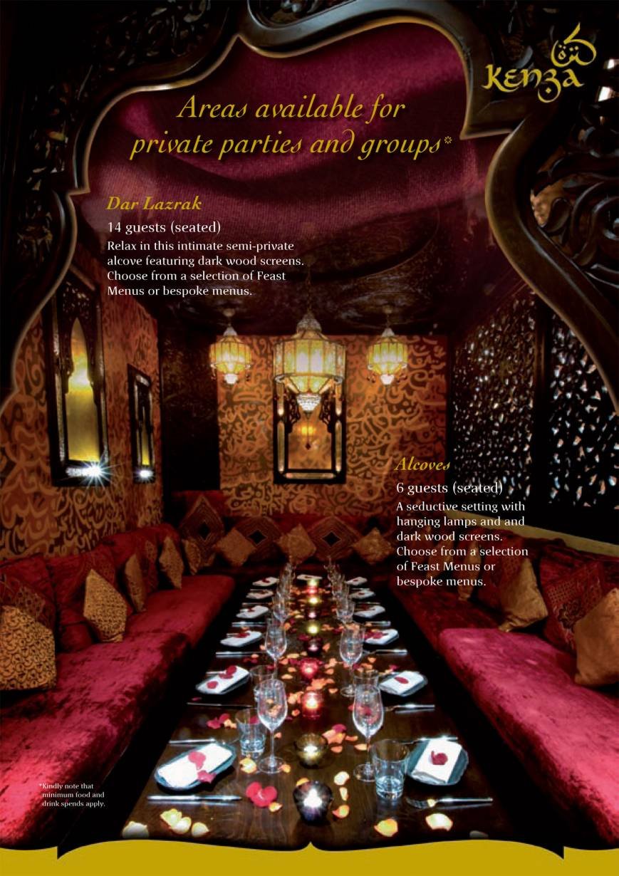  Pricelists of Kenza Restaurant 10 Devonshire Square - Photo 23 of 28
