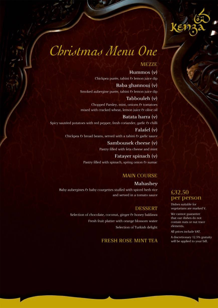  Pricelists of Kenza Restaurant 10 Devonshire Square - Photo 20 of 28