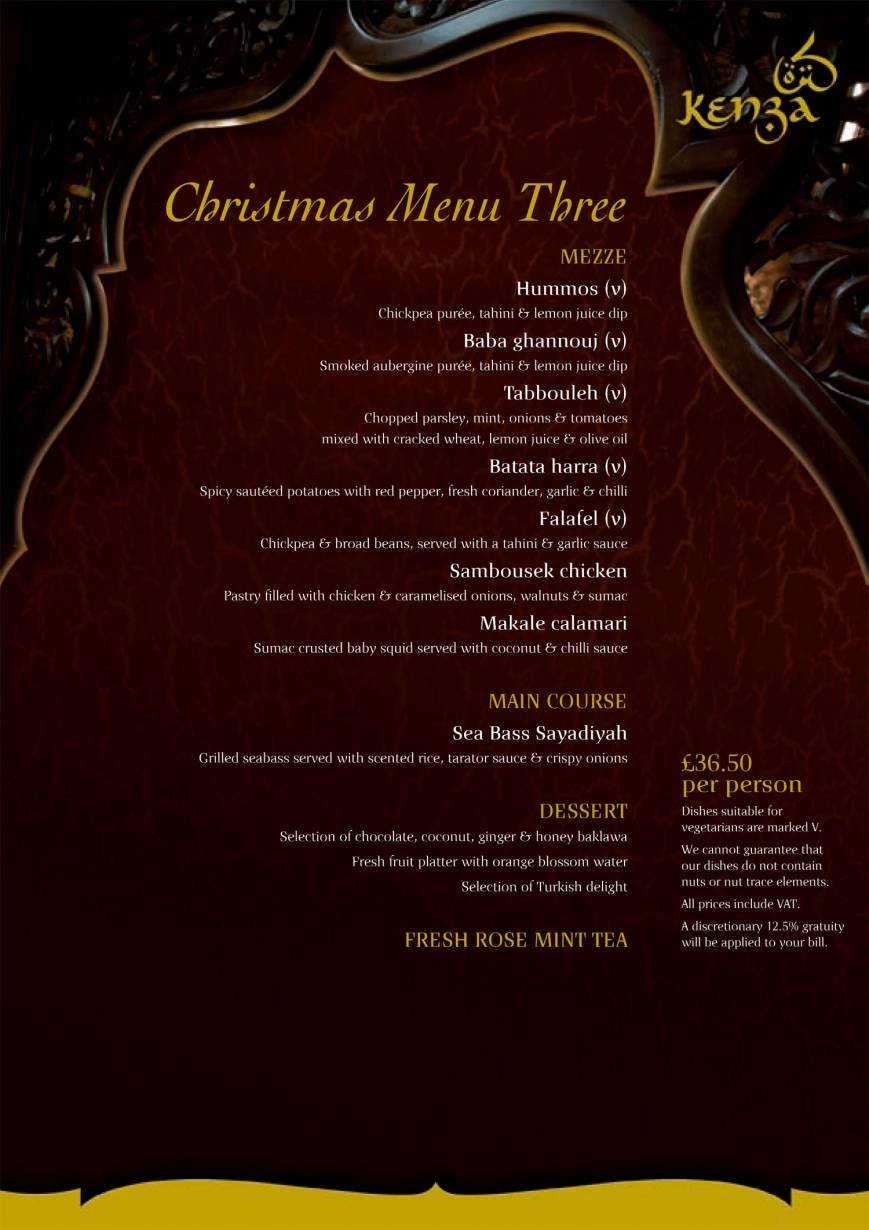  Pricelists of Kenza Restaurant 10 Devonshire Square - Photo 16 of 28