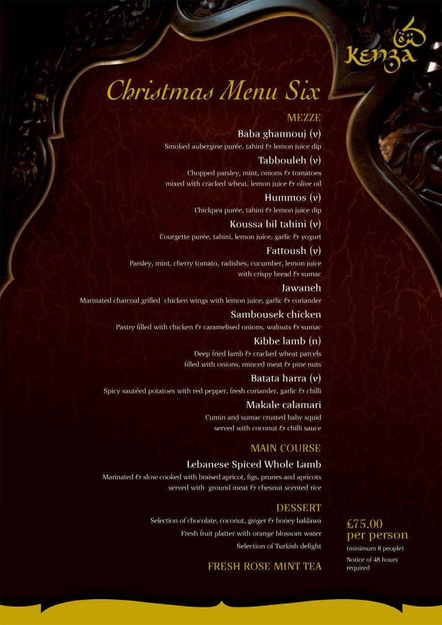  Pricelists of Kenza Restaurant 10 Devonshire Square - Photo 27 of 28