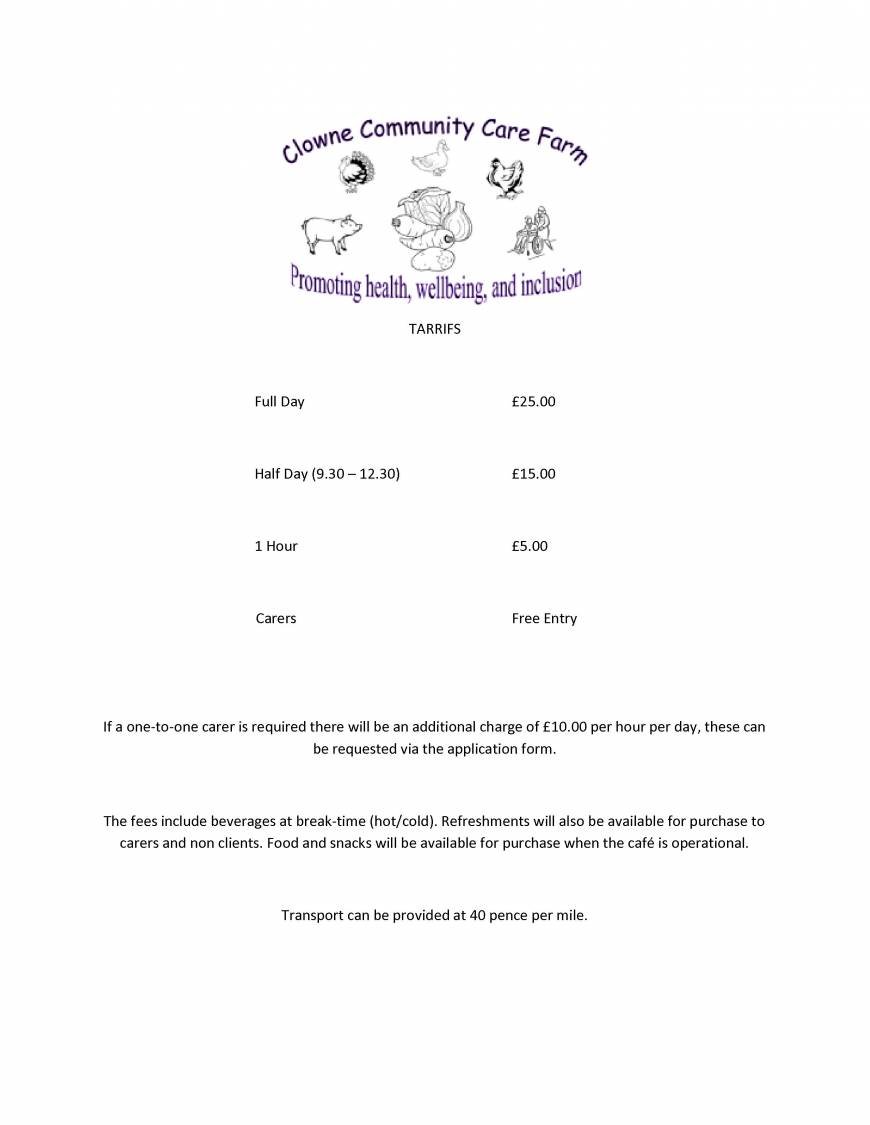  Pricelists of Clowne Community Care Farm The Paddock, Slayley Lane - Photo 1 of 1