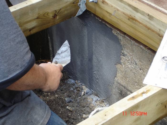 Foundation parging in progress Profile Photos of CDM ENTERPRISES INC. since 1992 2489 eighth line - Photo 9 of 15