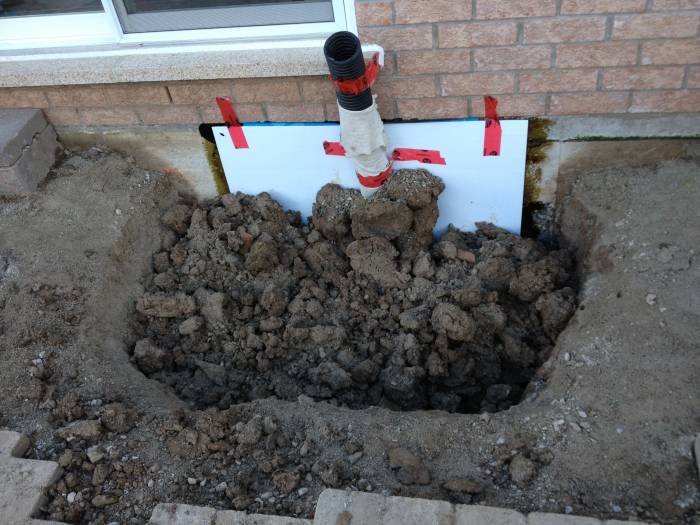 Basement crack repair nearly backfilled pic.2 Profile Photos of CDM ENTERPRISES INC. since 1992 2489 eighth line - Photo 1 of 15