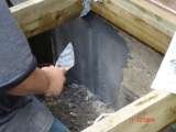 Foundation parging in progress CDM ENTERPRISES INC. since 1992 2489 eighth line 